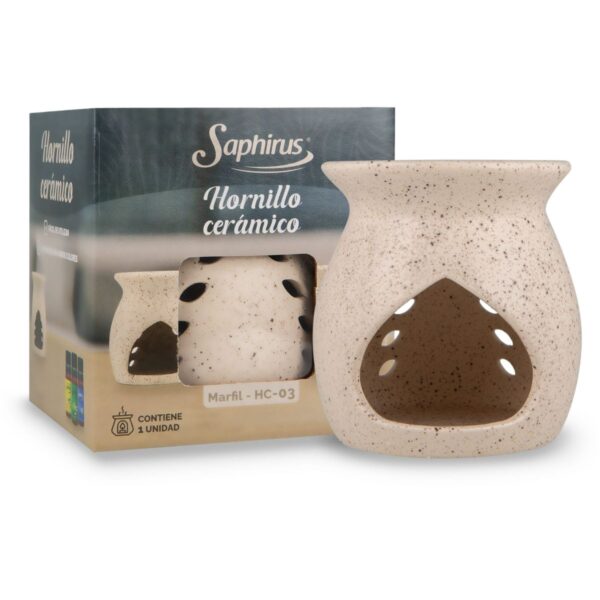Hornillo De Ceramica Saphirus Marfil 12Cm