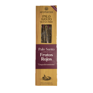 Sahumerios Palo Santo Buena Onda Aromanza Frutos Rojos "Empoderamiento"