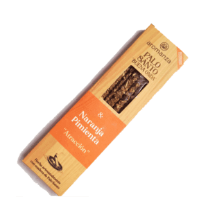 Sahumerios Palo Santo Buena Onda Aromanza Naranja Pimienta "Atraccion"