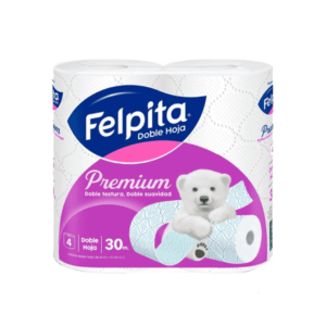 Papel Higienico Felpita 30 Mts X 4 Doble Hoja (Bulto X 12)