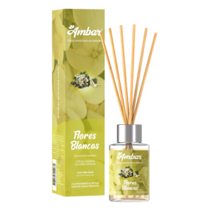 Aromatizante Difusor Ambar (60Ml) - Flores Blancas