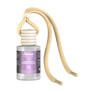Aromatizante Difusor De Auto Ambar - Gardenias Y Flores Blancas
